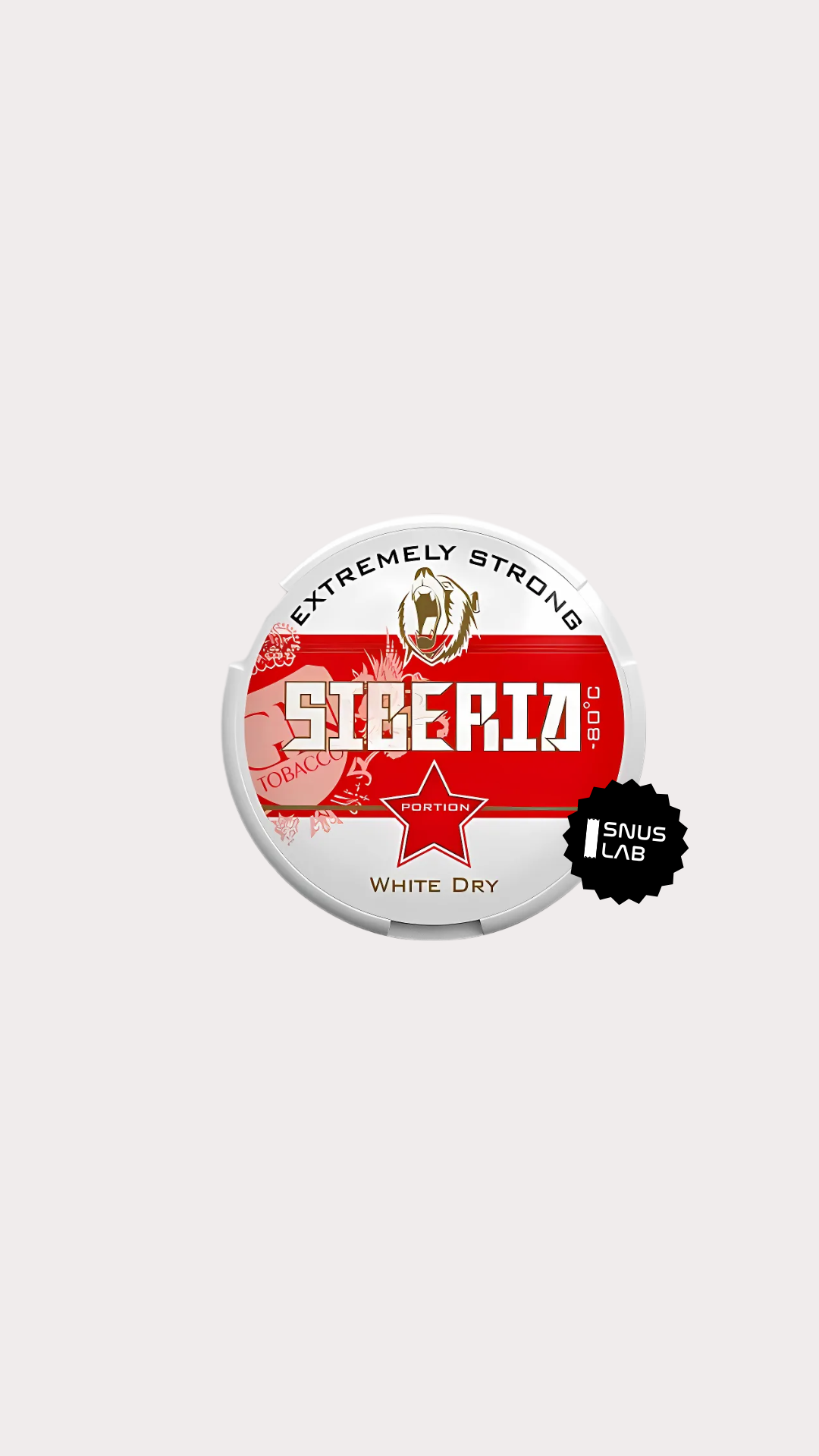 Siberia White Dry Original Portion Snus 